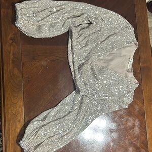 Grace sequin crop top